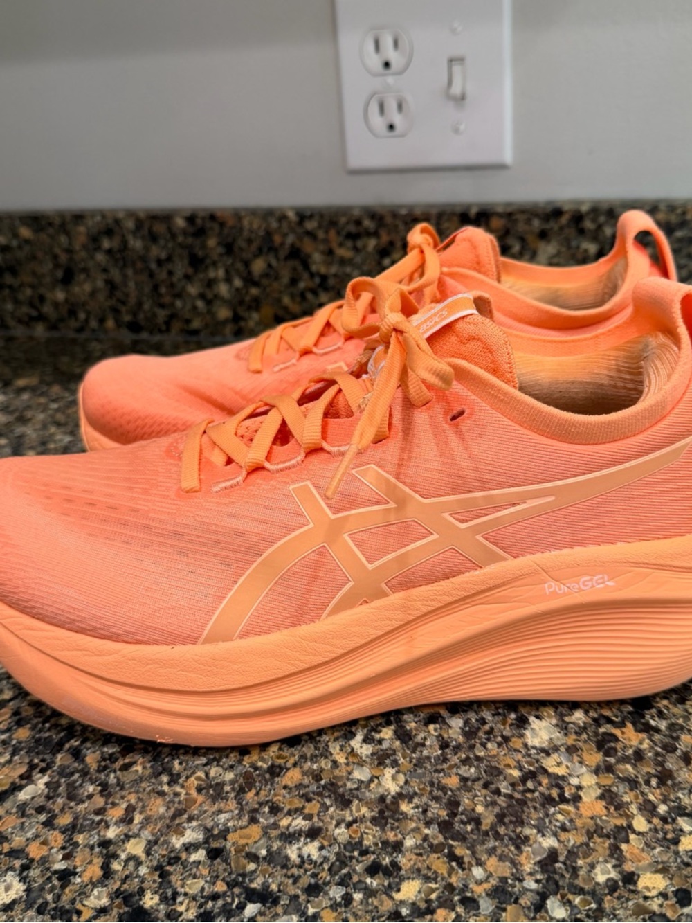 ASICS Women's Coral/Peach Running Shoes gel nimbus size 10